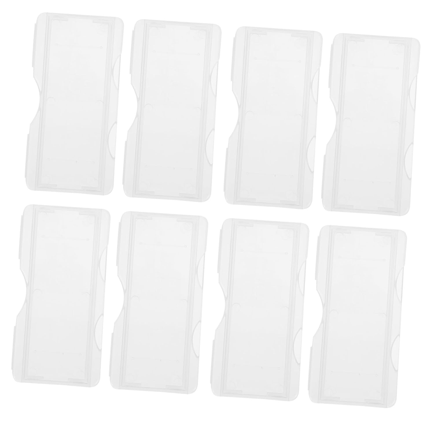 Zerodeko 100pcs Microscope Slide Holder Box Individual Slide Storage Container Sturdy Plastic Storage Organizer for Labs