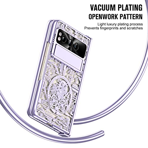 Coque Google Pixel Fold rigide en polycarbonate avec charnière et protège-écran intégré