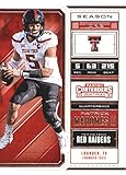 2018 Panini Contenders Draft Picks Season Ticket #79 Patrick Mahomes II Texas Tech Red Raiders Football Card