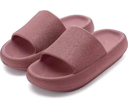 Donpapa Zapatillas Mujer Chanclas Hombre Sandalias Baño Piscina Playa Zapatos Verano Nube Pala plataforma Pantuflas Comodas YZ Sonrojarse 39-40