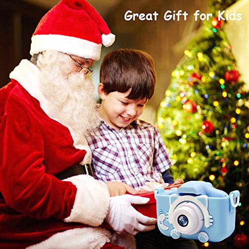 Maydolly Kids Camera, Kids Digital Camera Video Recorder for Girls and Boys 3-12 with SD Card and Games, 1080P HD Toy Camera for Toddlers and Children Gift, Blue - Thumbnail 2