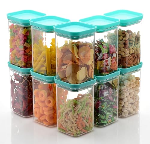 Image of Kitchen Storage Container, Multipurpose Plastic Storage Box and Organiser, Leak-Proof Kitchen Accessories Items for Home with Airtight Unbreakable Push Lid (6 PCS, 1100 ML)