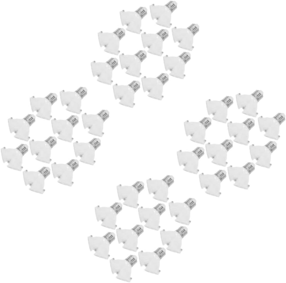 jojofuny 40pcs Light Socket Splitter Adapter Versatile Lamp Holder for Expanding Lighting Options Easy Installation for Home Office and Studio Use