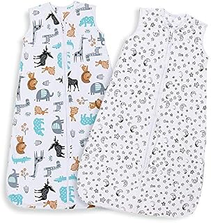 Lictin Baby Sleeping Bag 0.5 Tog - Baby Wearable Blanket Sleeping Sack Baby 2pcs Baby Swaddle Sack Blanket Sack with Adjustable Length 65-85cm for Infant Toddler 3 to 18 Months