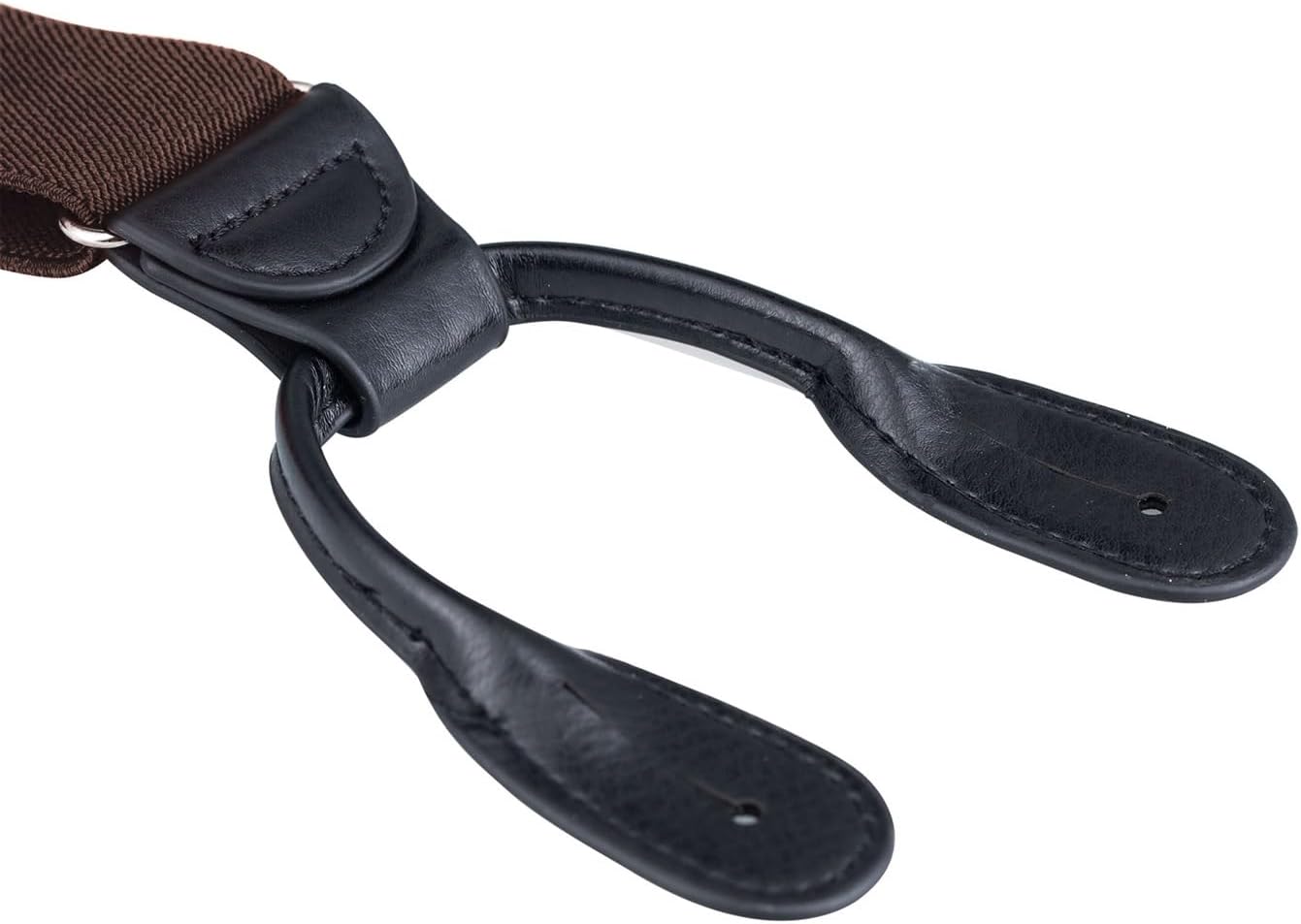 Buyless Fashion Butten End Suspenders for Men - 48" Adjustable Straps 1 1/4" - Y Shape - Image 2