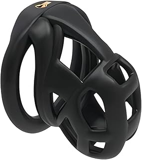 New Chastity Cage 3.0 Male Chastity Device with 4 Rings Male Chastity Cage Resin Cock Cage Chastity Cage Lightweight Chastity Cage for Man Penis Bondage Exercise Male Sex Toy（Nano）