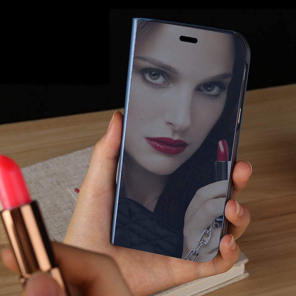 TingYR Cover per Huawei Y9a Custodia, Custodia Flip Traslucido