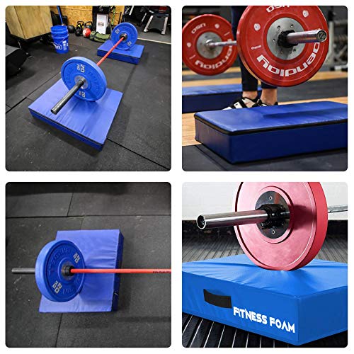 BotaBay 6Inch Barbell Crash Cushion Pads, Weightlifting Protector Falling Pads,Cushioned Foam Mat for Olympic Weightlifting One Pair