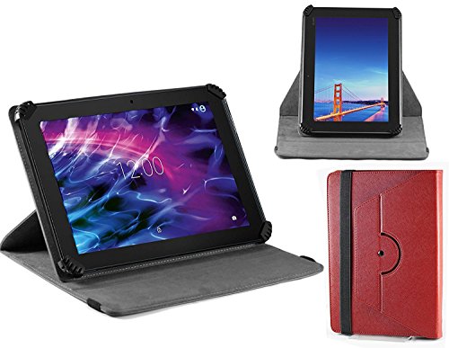 Navitech Housse étui Folio Rouge avec Stylet Compatible avec Sony Xperia Tablet Z