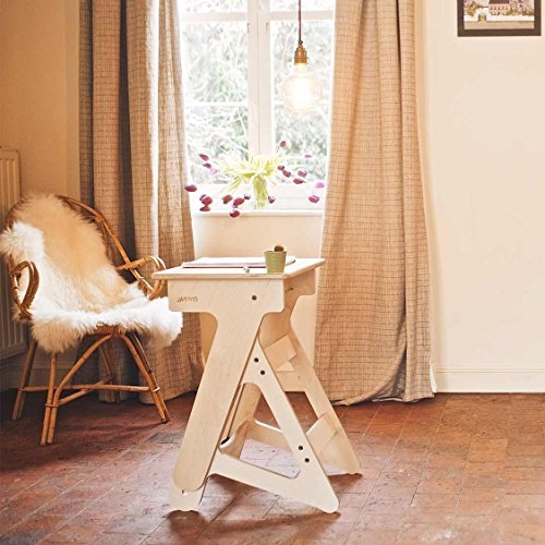 Image of My First Standup Kids Desk, Teach Healthy and Active Study Habits Early, The Desk That Grows Up with Your Kids, Suited for Ages 6 to 12 Years, Easy No-Pinch Adjustments in 1.5 inch Increments