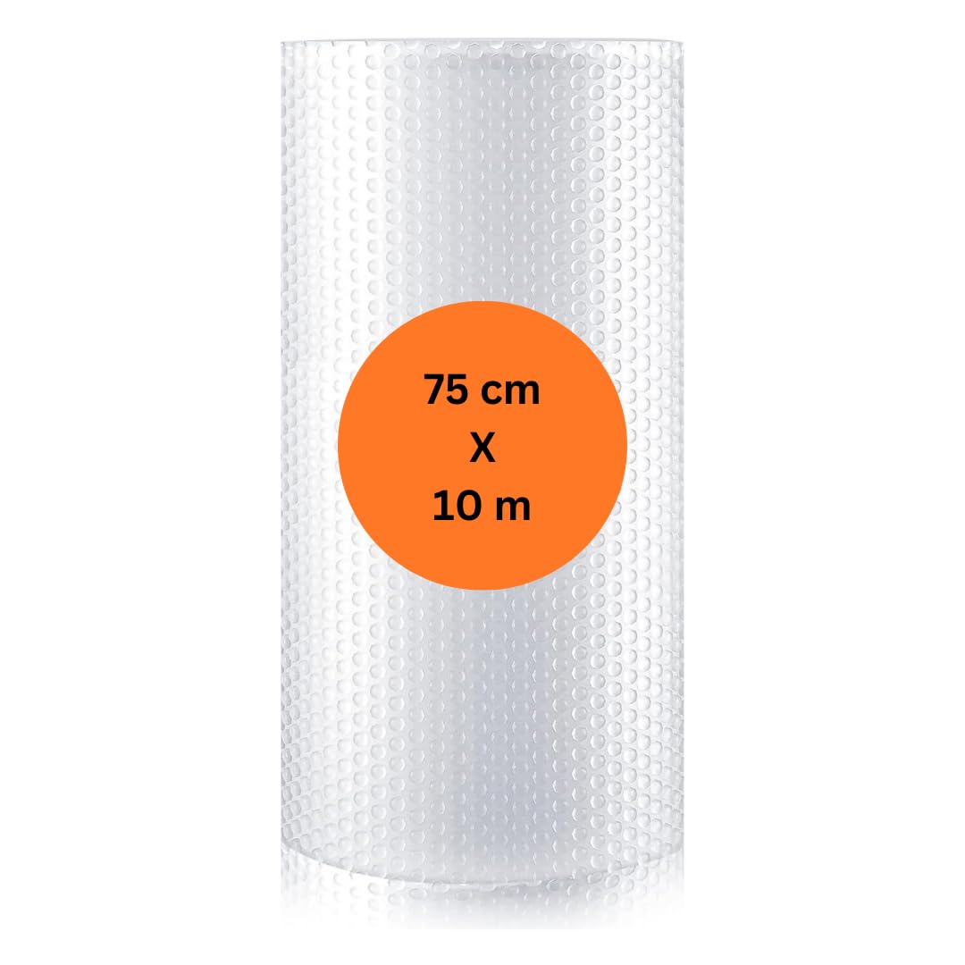 Bubble Wrap Roll Packing Bubble Roll Air Bubble Cushioning Wrap Roll for Packaging Fragile Items, Shipping, Mailing, Packing and Moving Supplies (75cm X 10m)