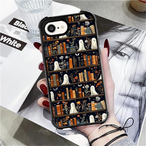 TAMEFOX Case for iPhone 16e,Four Corners with Bumper Shockproof Anti-Slip Anti Drop Protective Case-Halloween Grimoire Ghost - image 6