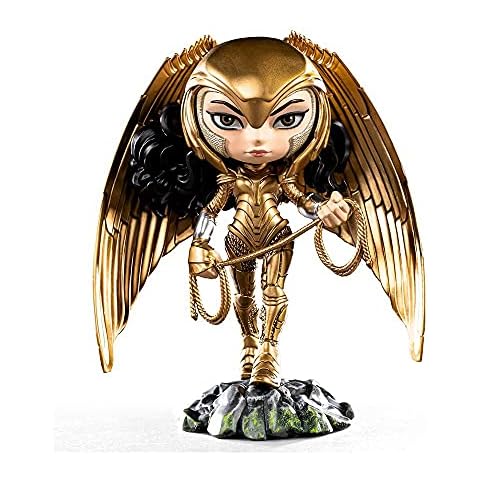 Iron Studios & MiniCo 32720-MC WW84 Wonder Woman Armored Version Minico Toy Scale Statue - DC Comics, Multicoloured, 1:10 Cover
