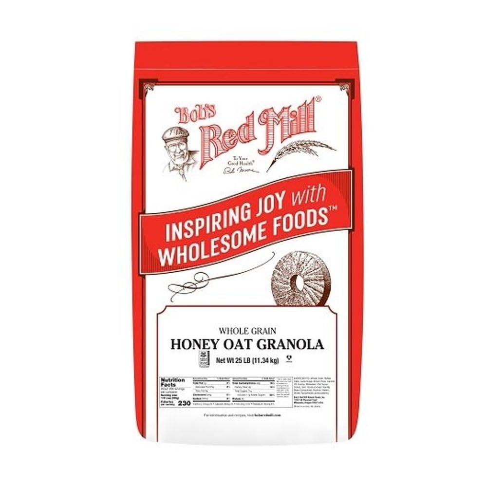 Bob's Red Mill Honey Oat Granola / 25 pounds / 1 Breakfast Foods