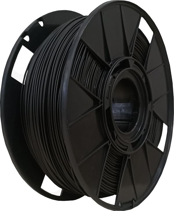 Filamento PLA Preto 1,75mm BRASFILA 1kg - Para Impressora 3D FDM