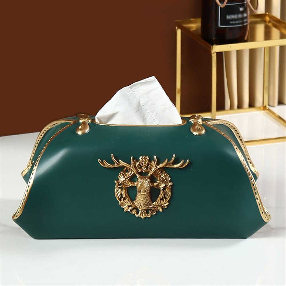Portafazzoletti Multifunzionale Casa Retro Style Box Tissue Design Creativo Design Tissue Box Soggiorno Decorazione desktop Decorazione del tessuto Tavolo da pranzo Tavolo da pranzo Deposito di tessut