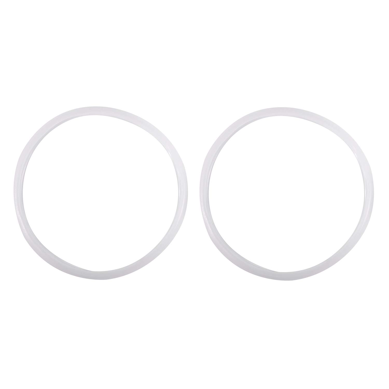 Resfnse White 2 Pcs Rubber Gasket Seal Ring 20Cm Inner Dia For 4L Pressure Cooker