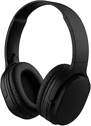 Fone de Ouvido Bluetooth 5.3 Headphone On-ear Sem Fio Fone Para Academia e Corridas, com Cancelamento de Ruído Dobrável com microfone Integrado PREMIUM (Preto)