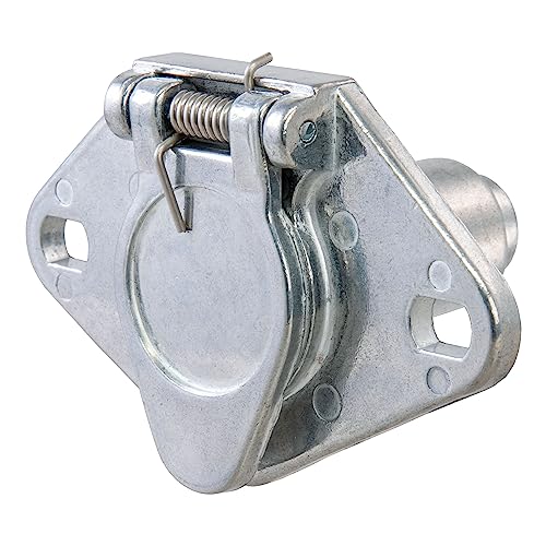 CURT 58090 Vehicle-Side 6-Pin Round Trailer Wiring Harness Socket