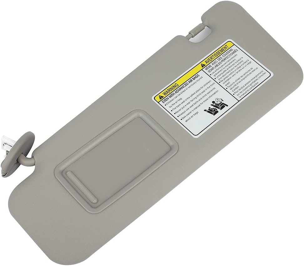 SCITOO Car Sun Visor Assbembly Fit for 2008-2013 for Toyota for Highlander Gray with Sunroof(Left and Right Sides)