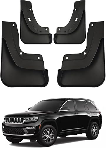 Miniatura 5 de Aletas de barro compatibles con Jeep Grand Cherokee de 5 generación 2022 2023 2024, no requiere perforación, para todo tipo de clima, protectores de