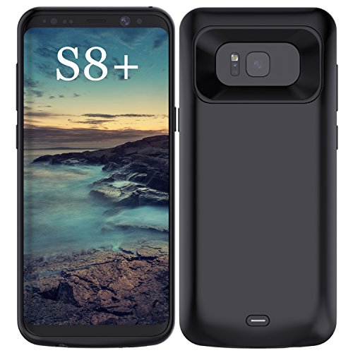 Galaxy S8 Plus Battery Case,External 5500mAh Portable Backup Charger Pack with Soft TPU