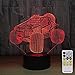 Produktbild Offroad Fahrzeugdekoration 7 Farben ändern sich mit Fernbedienung Baby Nachtlicht neben Lampe Kinderlichter als Party Geburtstagsgeschenk