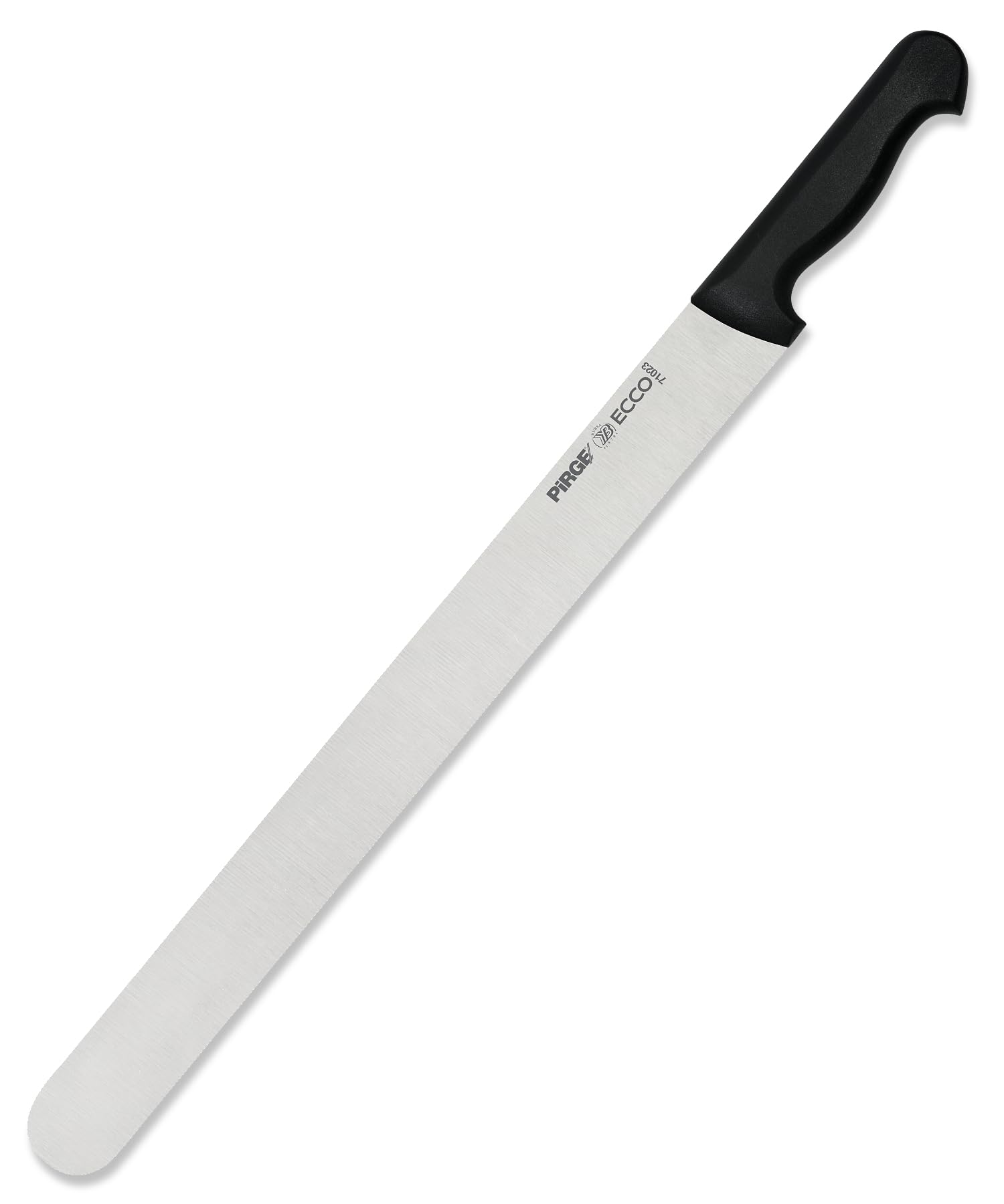 Pirge Ecco Dönermesser 50 cm Schwarz Harter Stahl - Aufschnittmesser - Schärfstes Döner Langmesser - Fleischmesser - BBQ Messer - Edelstahl Profi Küchenmesser - Ergonomisches Griffdesign