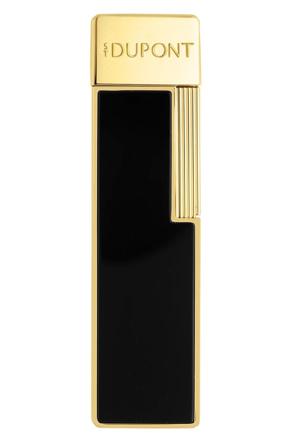 ST Dupont Twiggy Jet Feuerzeug – Schwarz Lack/Gold, unbefüllt