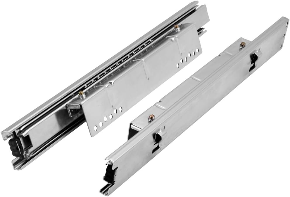 Telescopic slides separated into inner and outer components.