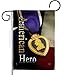 Breeze Decor G158407-BO Purpel Heart Hero Americana Military Decorative Vertical Garden Flag, 13"x 18.5", Multi-Color