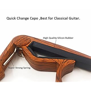 WiNGO Capodastre Guitare, Alliage Flat Classical Capo de Guitare Pour Corde en Nylon Guitare Classique Avec 5 Médiators… - Les Beatles, Paul McCartney, John Lennon, RIngo Starr, George Harrison WiNGO Capodastre Guitare, Alliage Flat Classical Capo de Guitare Pour Corde en Nylon Guitare Classique Avec 5 Médiators… – Image 3