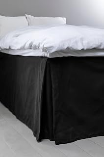 Jotex Colour - Funda para Cama (100% algodón orgánico, Altura 60 cm, 120 x 200 cm), Color Negro