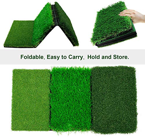 CRESTGOLF-Alfombrilla-de-Golf-para-Golpear-3-en-1-Plegable-Antideslizante-para-Hierba-practica-para-triturar-cesped-Alfombrilla-de-Golf-para-Patio-Trasero-para-Conducir-y-Entrenar-Golf