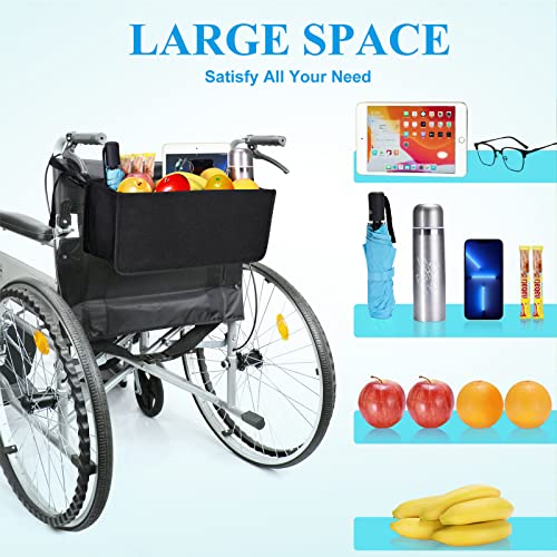Dotday Wheelchair Backpack, Wheelchair Basket For Back, Wheelchair Bag Wheelchair Accessories Storage For Wheelchair Users, Wheelchair Bags To Hang On Back With Cup Holder #TOP3