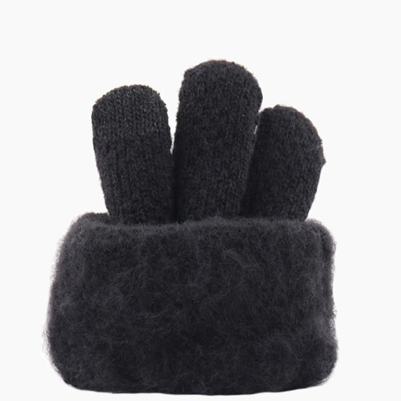 Knitted Gloves Men's Winter Warm Full-Finger Gloves Touch Screen Cycling Women's Soft Cashmere Gloves for Outdoor