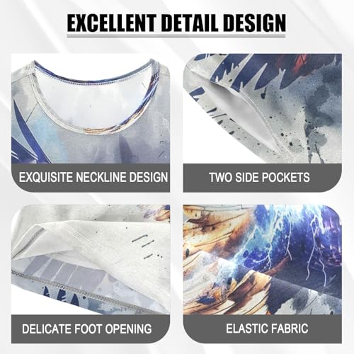 senya Short Sleeve Pajamas Sets Summer Cotton Sleepwear Eagle Blue Lightning4