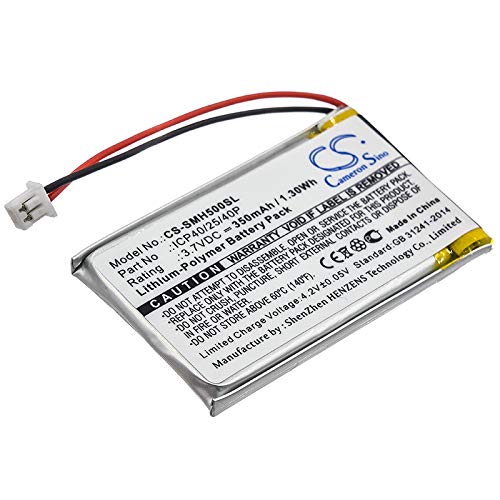 Batería de reemplazo XSP para Sen/a SMH-5 PN ICP40/25/40P miniatura 4