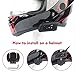 QSPORTPEAK V6 V4 Intercom Accessories,Helmet Intercom Clip Mounting Bracket,Motorcycle BT Bluetooth Intercom Headset Accessories (2 Sets)