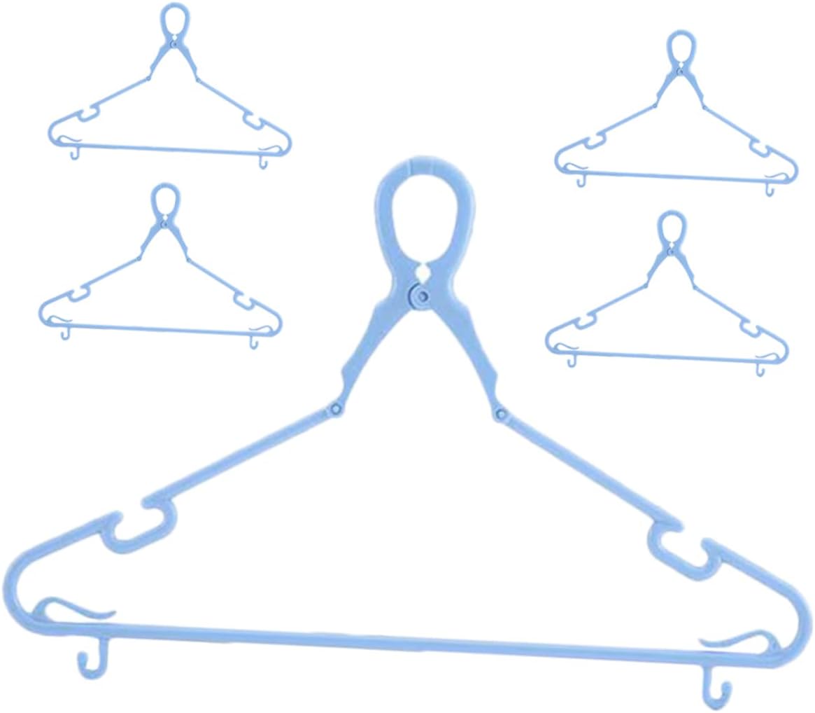 LABRIMP 5pcs Non- Heavy Duty Clothes Hangers Clips for Pants and Towels Windproof Design for Outdoor Drying Sturdy Household Coat Hangers Tranquil