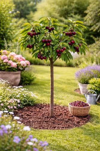 Süßkirsche Kordia (Prunus avium) Obstbaum 100120 cm ertragreich & selbstfruchtbar große knackige Früchte ideal für Garten & Terrasse