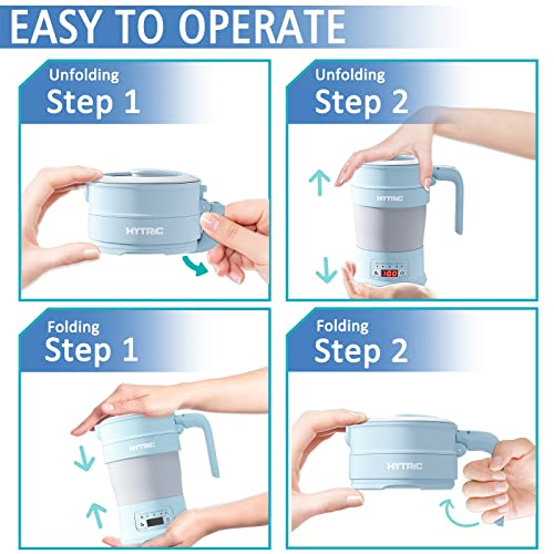 HYTRIC-Travel-Electric-Kettle-700ML-Foldable-Small-Electric-Kettle-BPA-Free-Portable-Electric-Kettle-with-Multifunctional-Panel-Collapsible-Hot-Water-Kettle-with-Keep-Warm-Delay-Start-110V-Blue