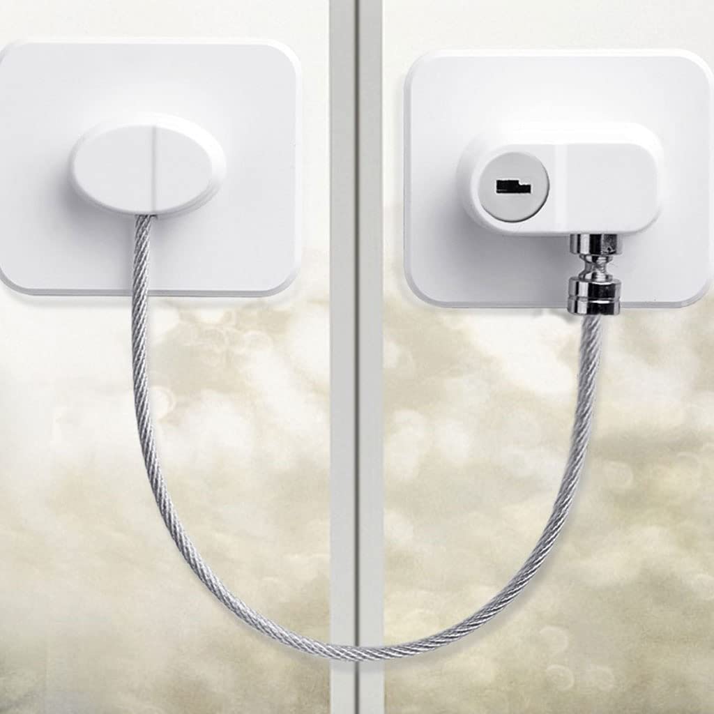 Cerradura de cajón no Perforada de combinación de una Pieza, pestillo de Seguridad for niños, Puerta de Armario Deslizante for Nevera (Color : A)