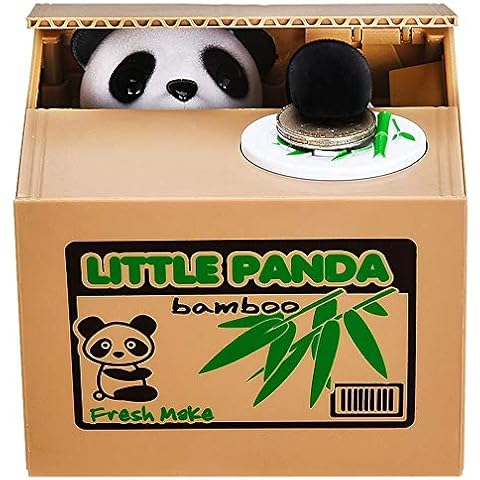 Panda Automatic Stealing Coin Money Box Cover
