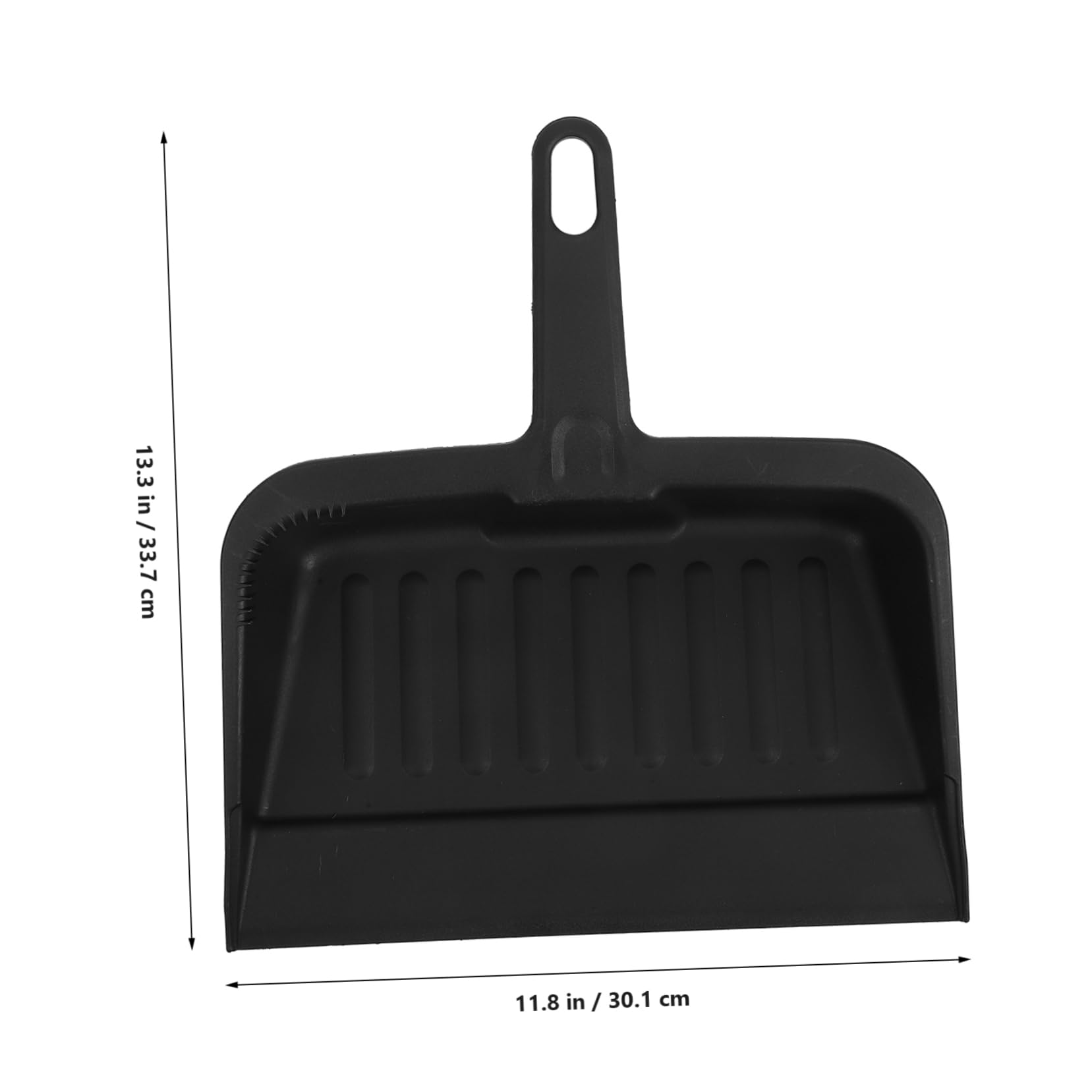 Generisch Handkehrschaufel schwarz Abfall Kehrschaufel Langlebige Kehrschaufel Flexible Robuste Staubwanne Wischbesen Kehrblech aufstellen Kehrbesen Plastik Black