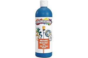 BioColor MBIOBL Paint, Metallic Blue - 16 oz.
