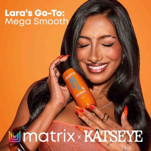 Image of Matrix Mega Smooth Professional Shampoo with Shea Butter & Amino Acids, for Frizzy Hair | Max Smoothness for 4 Days | Used by 1 Lakh Hairstylists*| For All Hair Types | Paraben Free