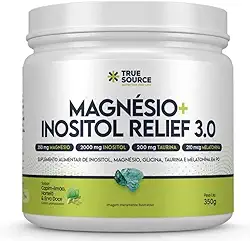 True Magnésio Inositol Relief 3.0 350g Capim Limão Hortelã
