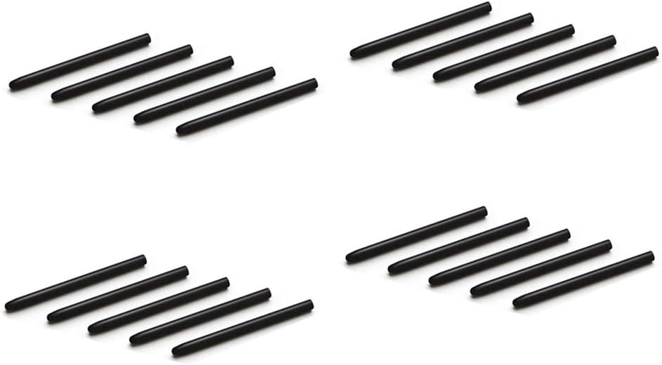 Graphic Drawing Pad Standard Replacement Pen Nibs Black for Wacom Bamboo Intuos Cintiq Tablet Pen (Pack of 20)