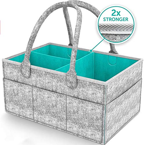 Organizador portátil de fraldas para bebês, organizador de mamadeiras, cesto organizador de fraldas
